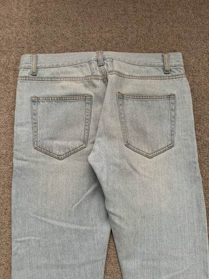 SS14 Saint Laurent by Hedi Slimane Light Washed D02 Denim Jeans