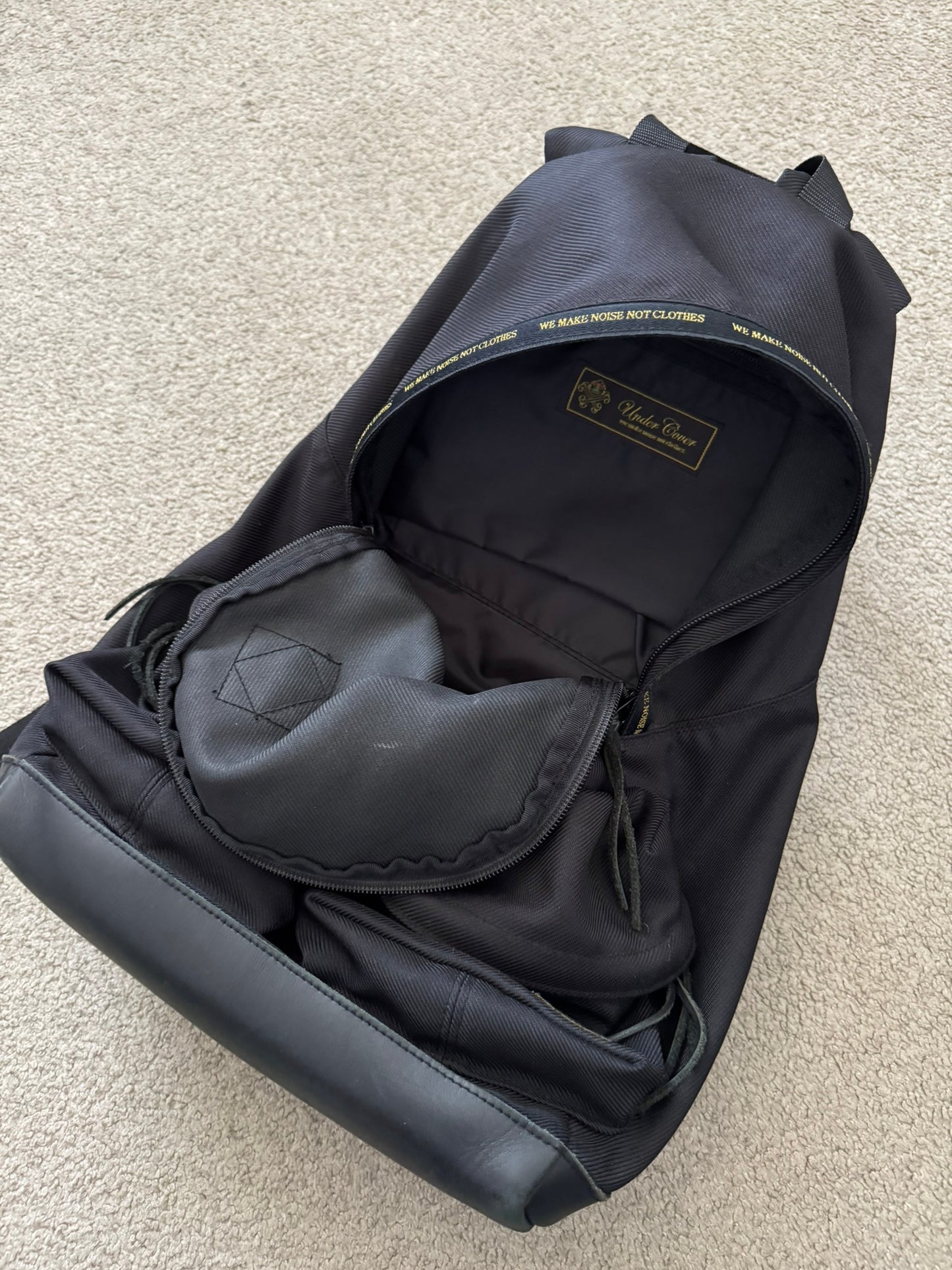 AW11 Undercover "We Make Noise Not Clothes" Cargo Backpack