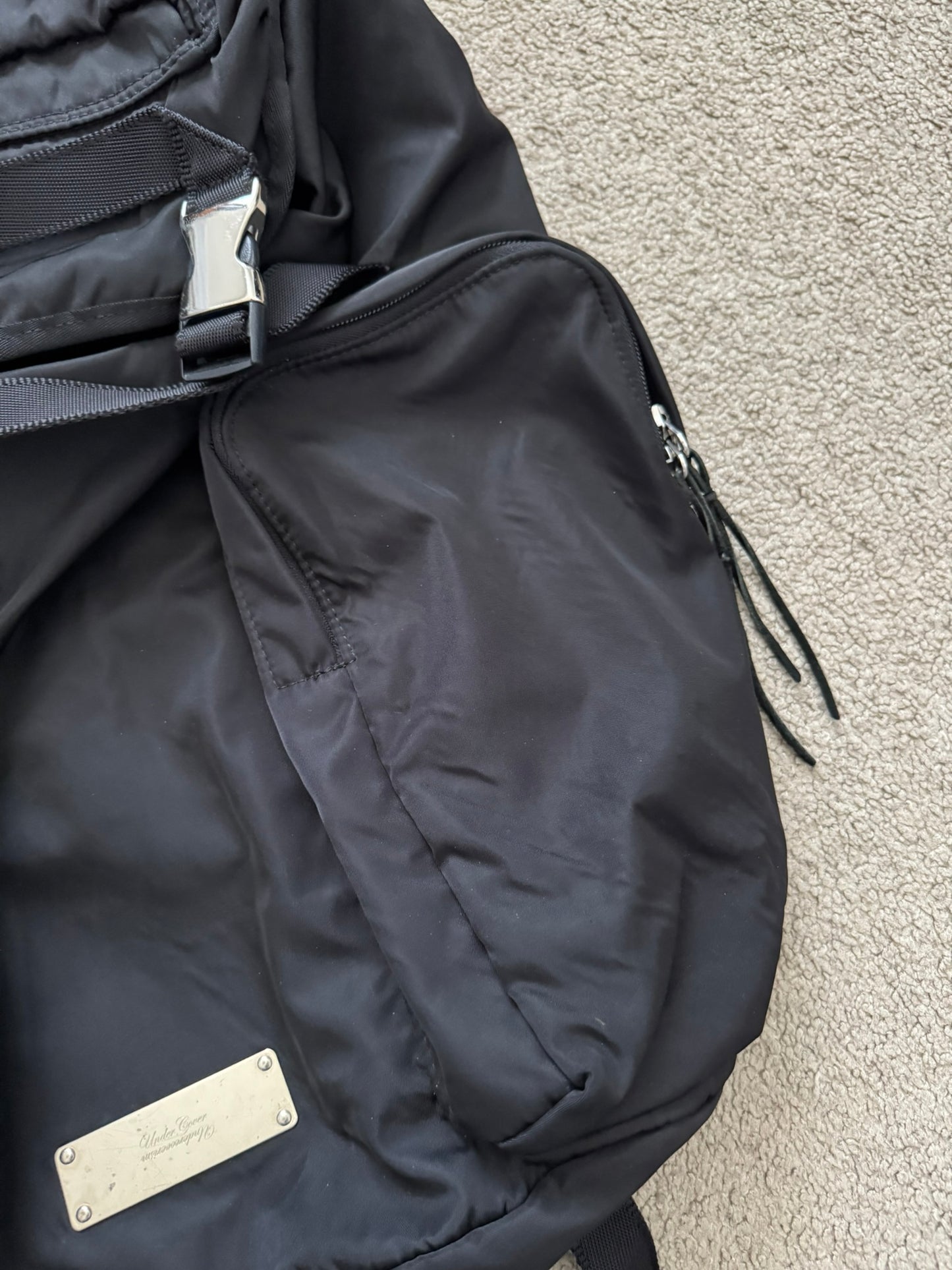 AW11 Undercover Prada GRT Black Nylon Utility Cargo Backpack