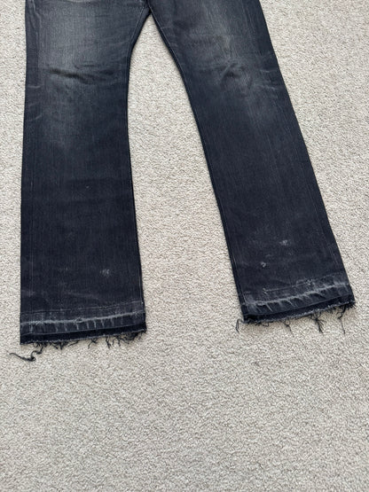 AW06 Dior Homme by Hedi Slimane Cummerbund Denim Jeans