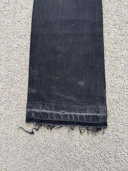 AW06 Dior Homme by Hedi Slimane Cummerbund Denim Jeans