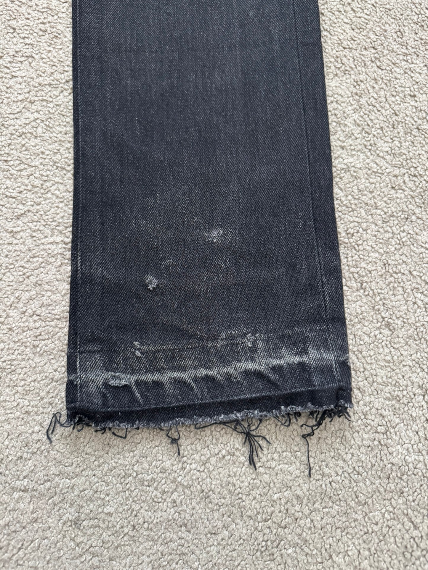 AW06 Dior Homme by Hedi Slimane Cummerbund Denim Jeans