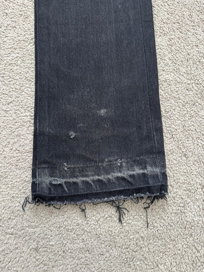 AW06 Dior Homme by Hedi Slimane Cummerbund Denim Jeans