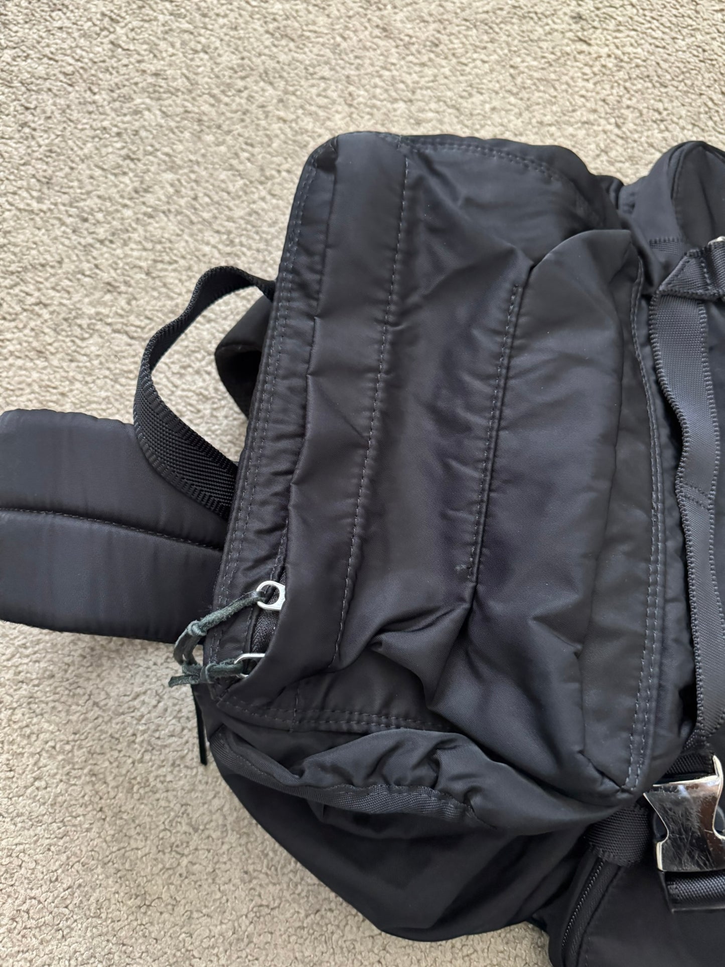 AW11 Undercover Prada GRT Black Nylon Utility Cargo Backpack