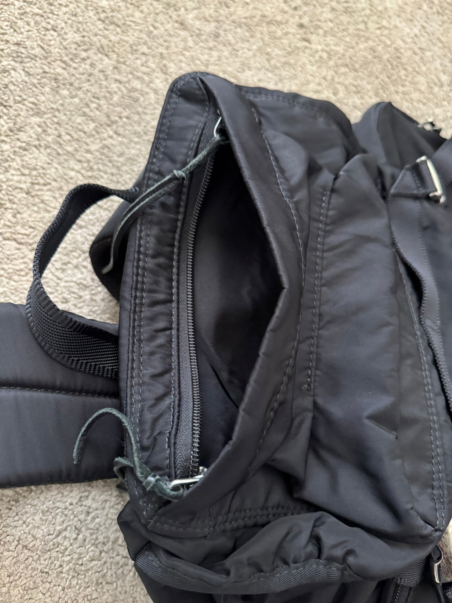 AW11 Undercover Prada GRT Black Nylon Utility Cargo Backpack