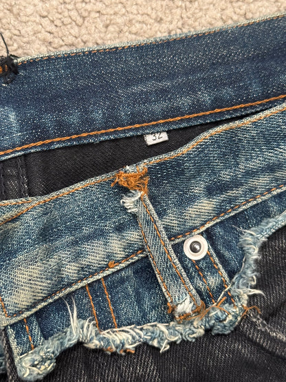 AW06 Dior Homme by Hedi Slimane Cummerbund Denim Jeans
