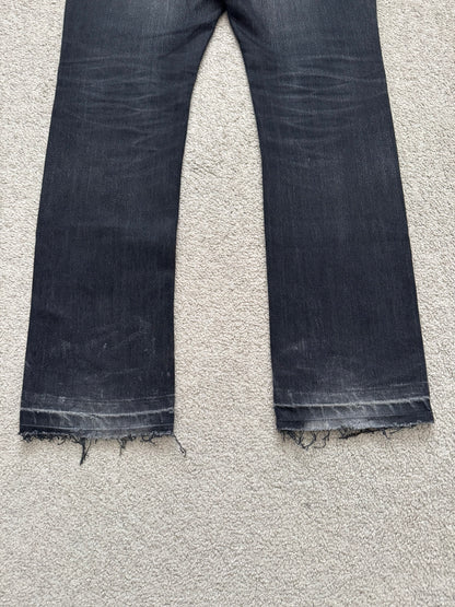 AW06 Dior Homme by Hedi Slimane Cummerbund Denim Jeans