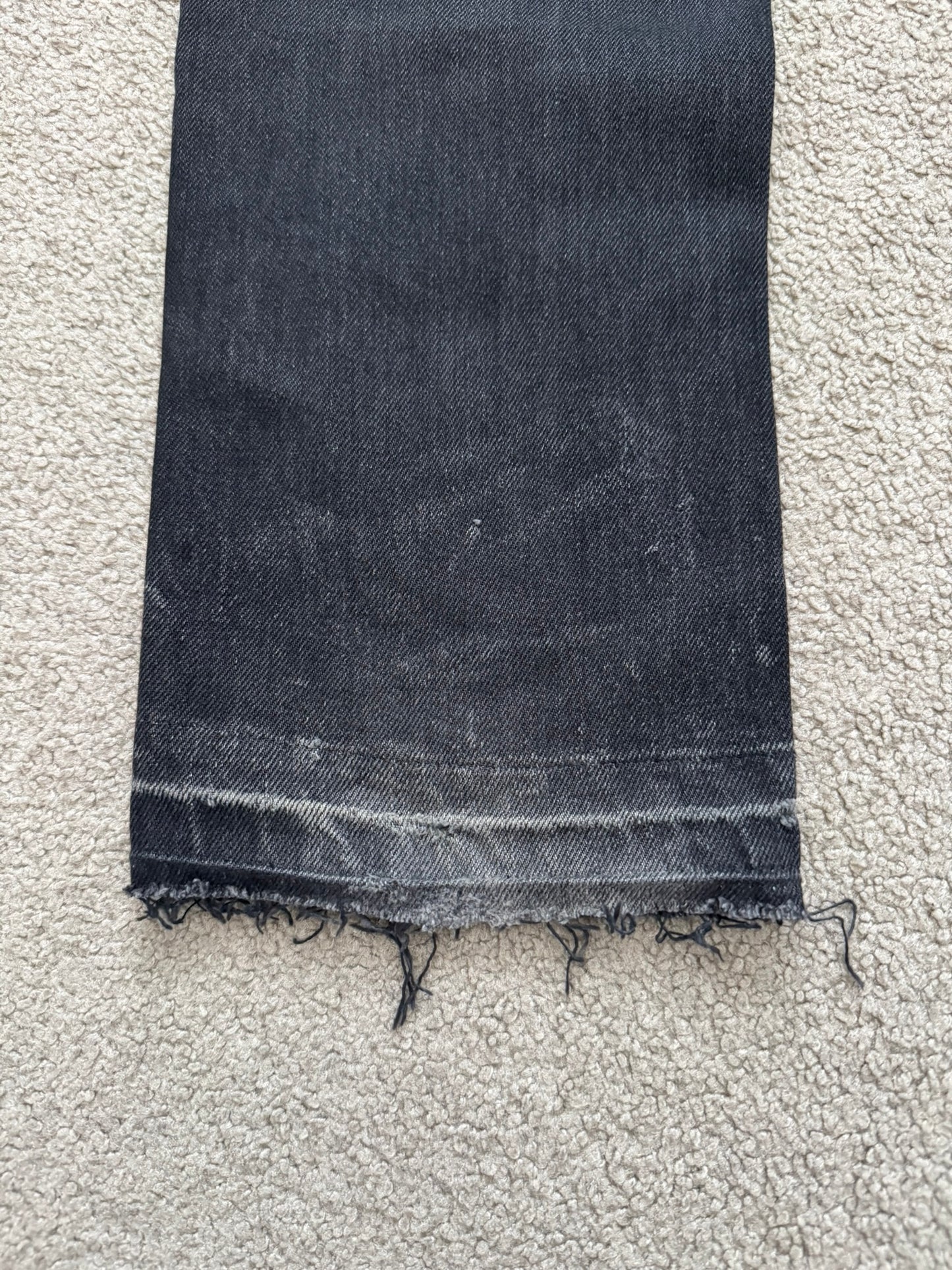 AW06 Dior Homme by Hedi Slimane Cummerbund Denim Jeans