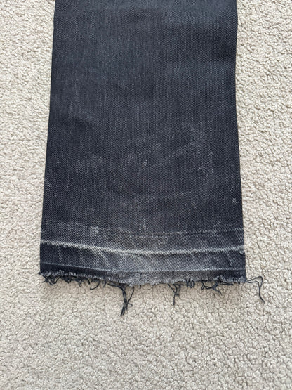 AW06 Dior Homme by Hedi Slimane Cummerbund Denim Jeans
