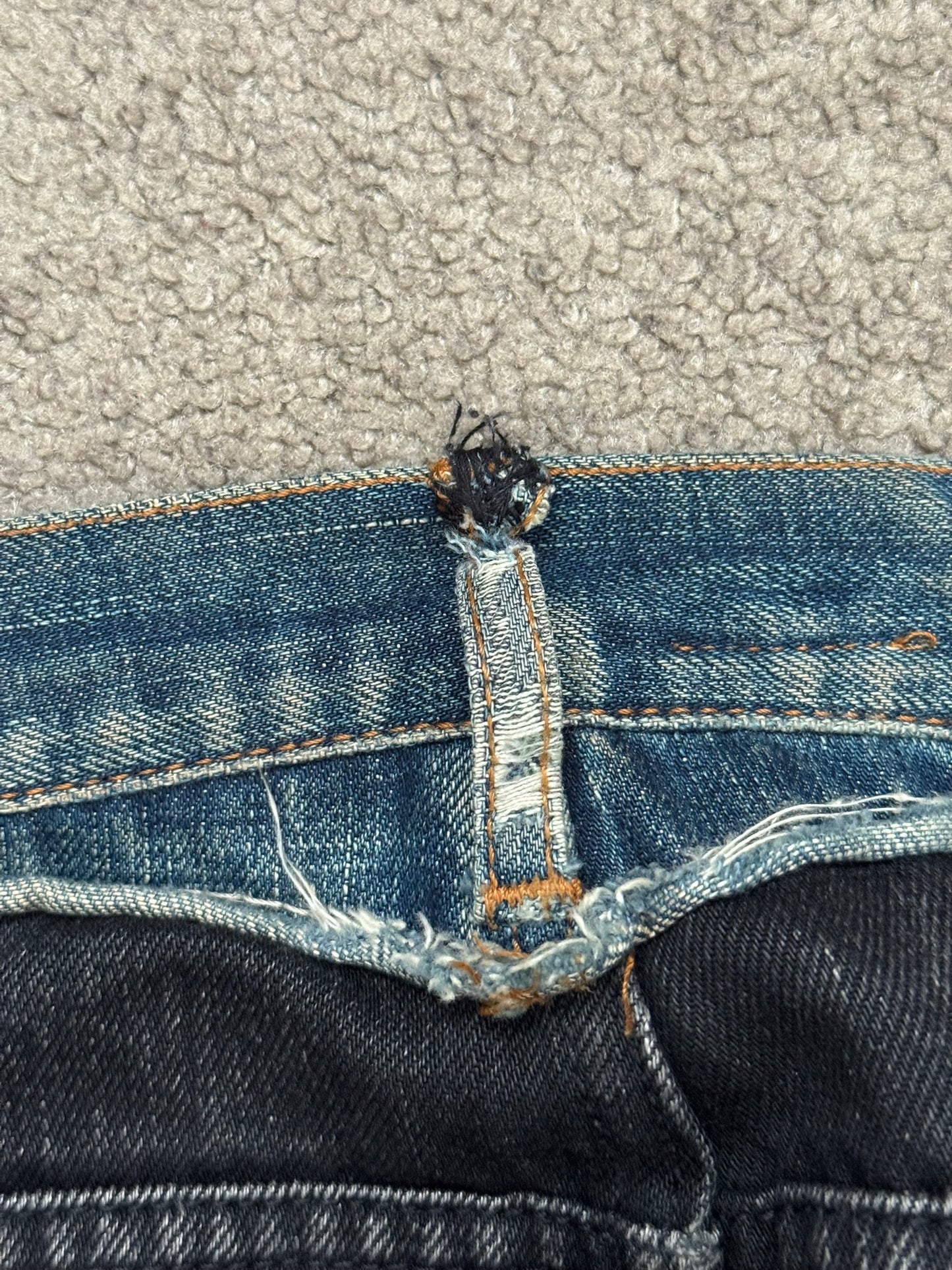 AW06 Dior Homme by Hedi Slimane Cummerbund Denim Jeans
