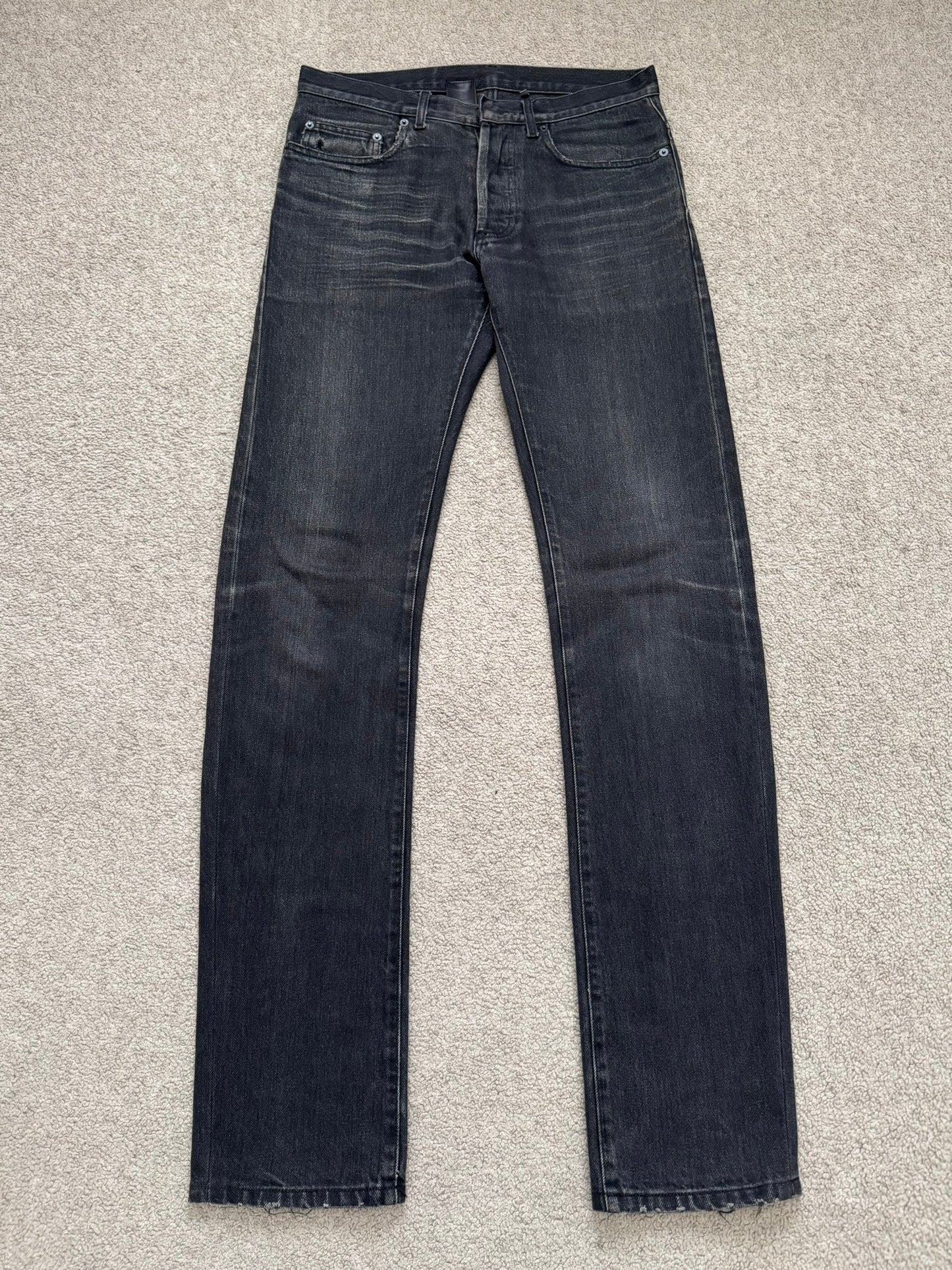AW05 Dior Homme by Hedi Slimane "In The Morning" Faded Denim Jeans