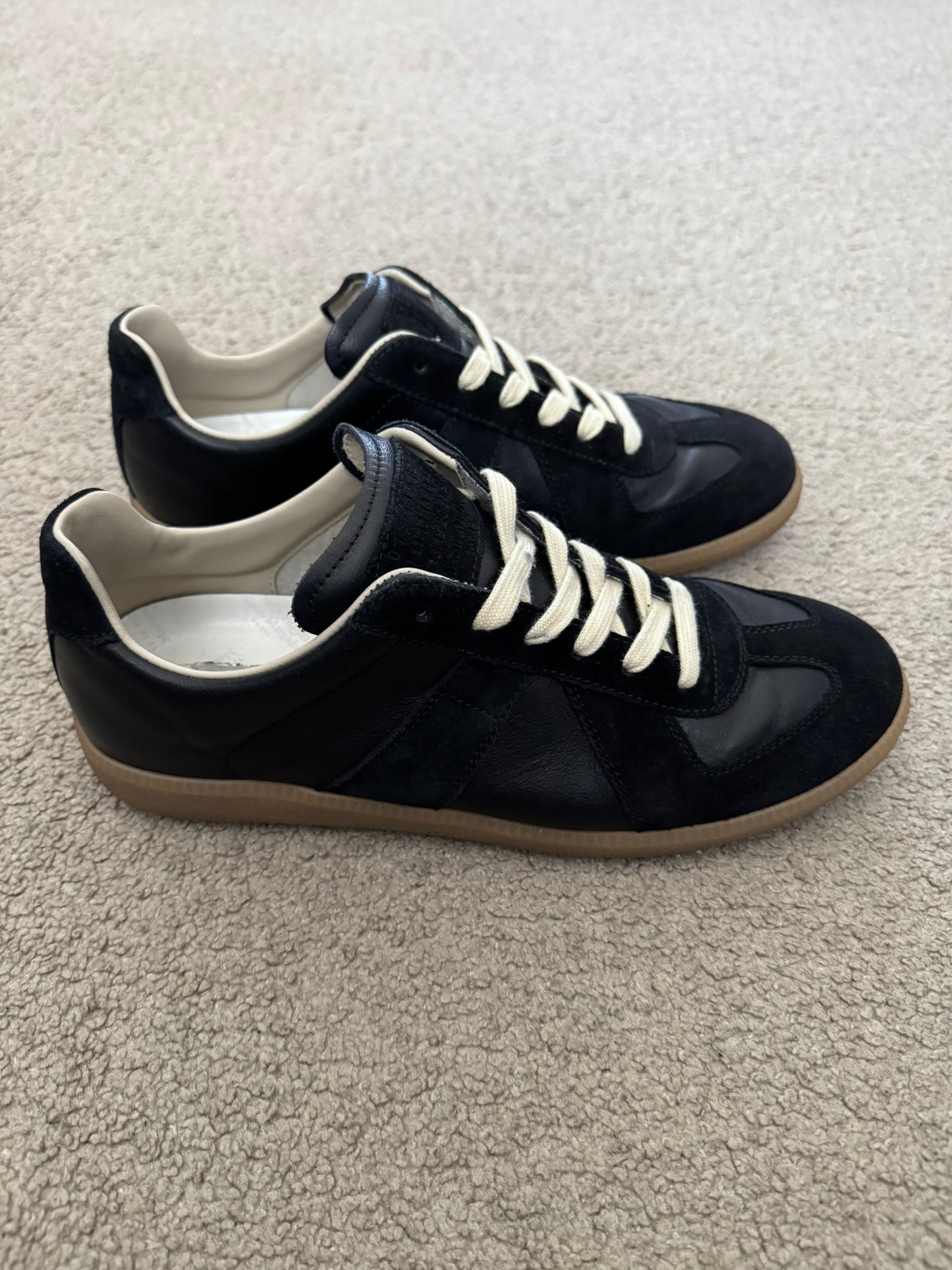 Maison Margiela Replica Black/Gum GAT Low Top Sneakers