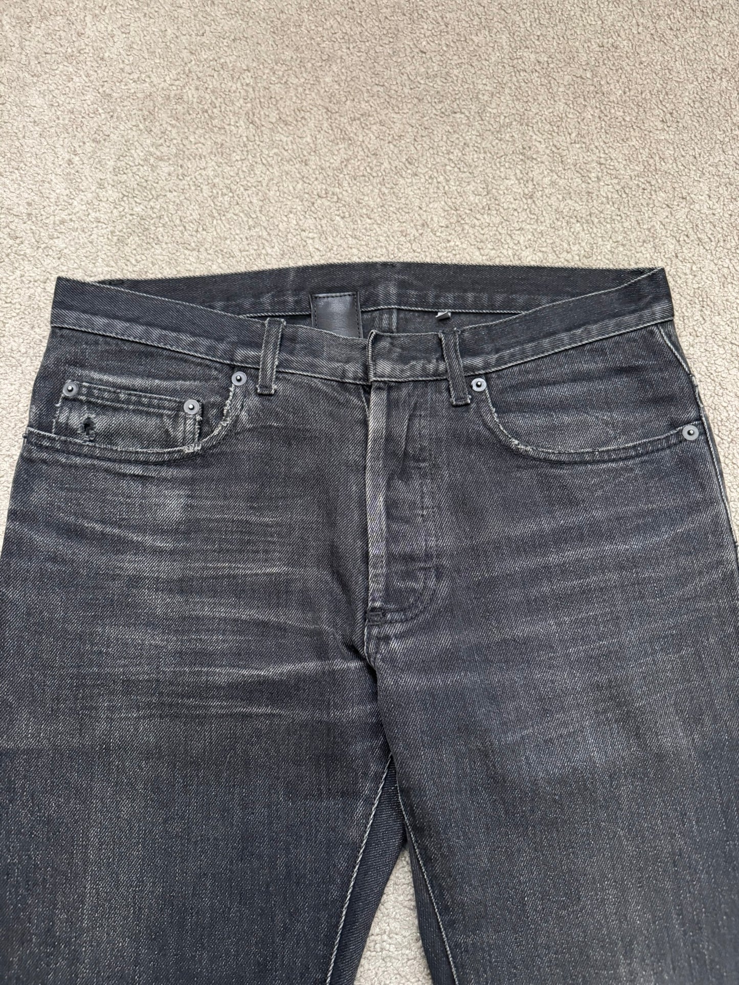 AW05 Dior Homme by Hedi Slimane "In The Morning" Faded Denim Jeans