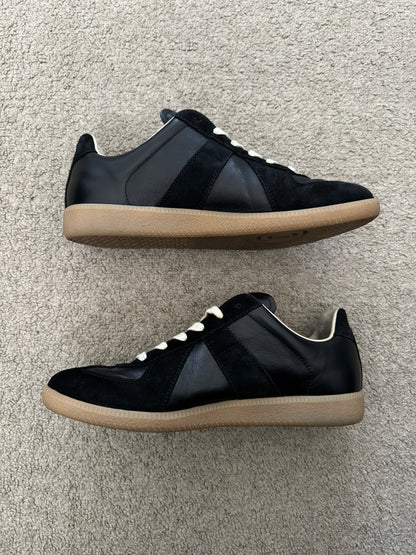Maison Margiela Replica Black/Gum GAT Low Top Sneakers