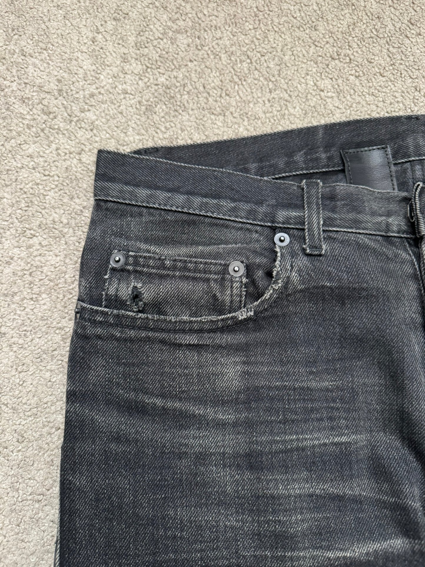 AW05 Dior Homme by Hedi Slimane "In The Morning" Faded Denim Jeans