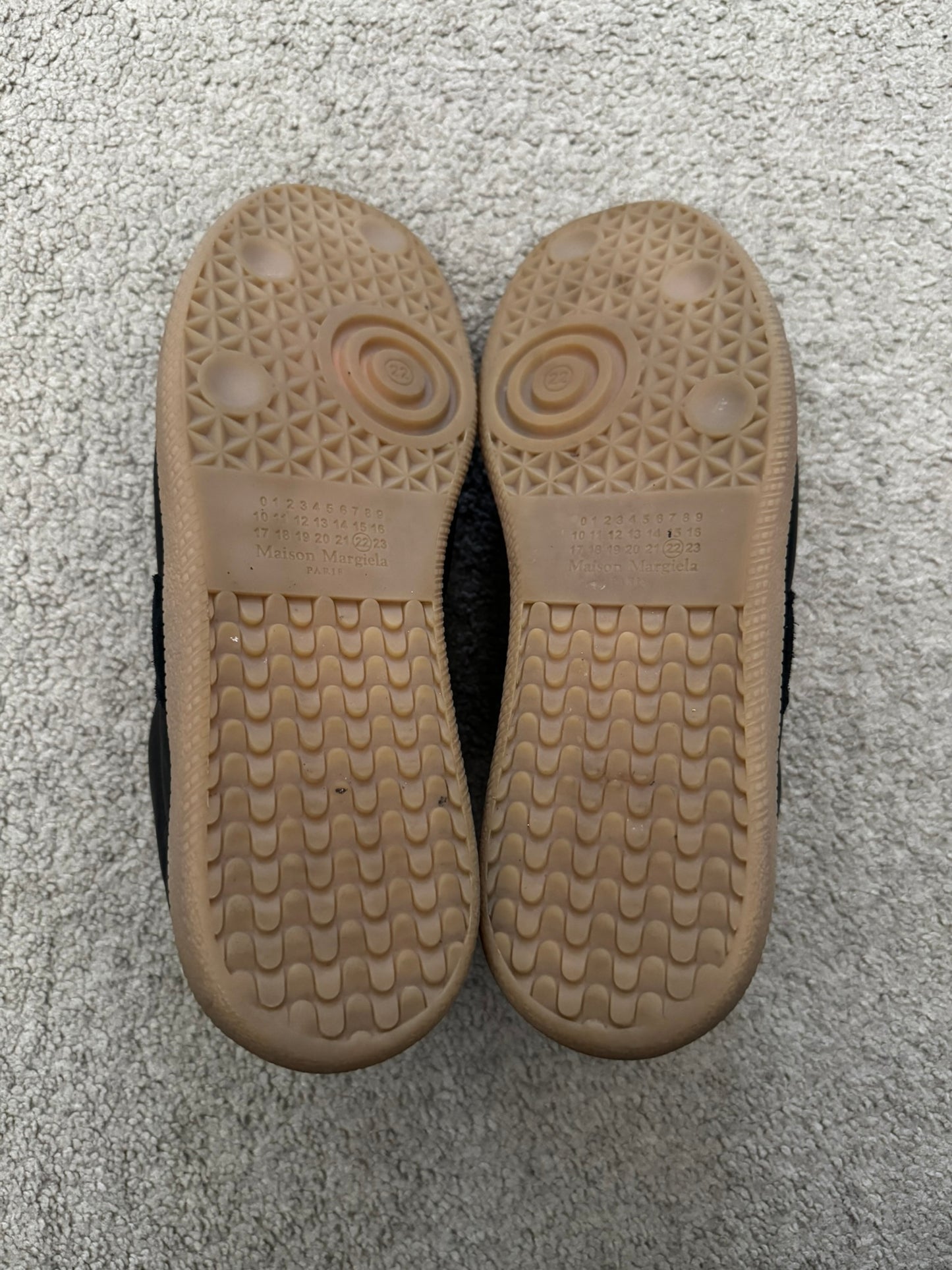 Maison Margiela Replica Black/Gum GAT Low Top Sneakers