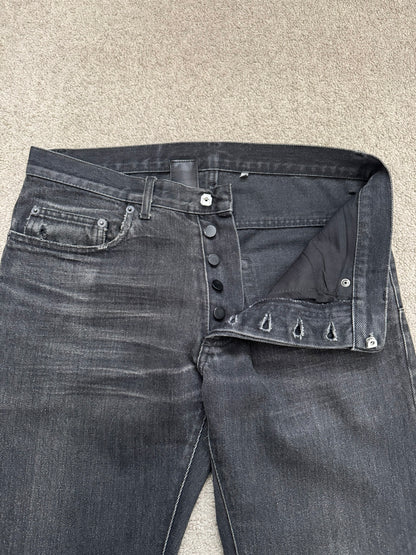 AW05 Dior Homme by Hedi Slimane "In The Morning" Faded Denim Jeans