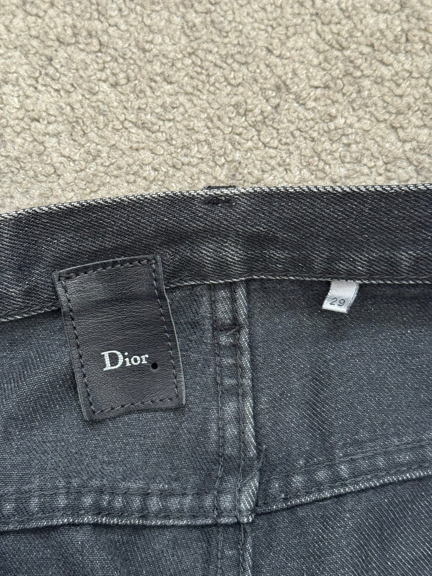 AW05 Dior Homme by Hedi Slimane "In The Morning" Faded Denim Jeans