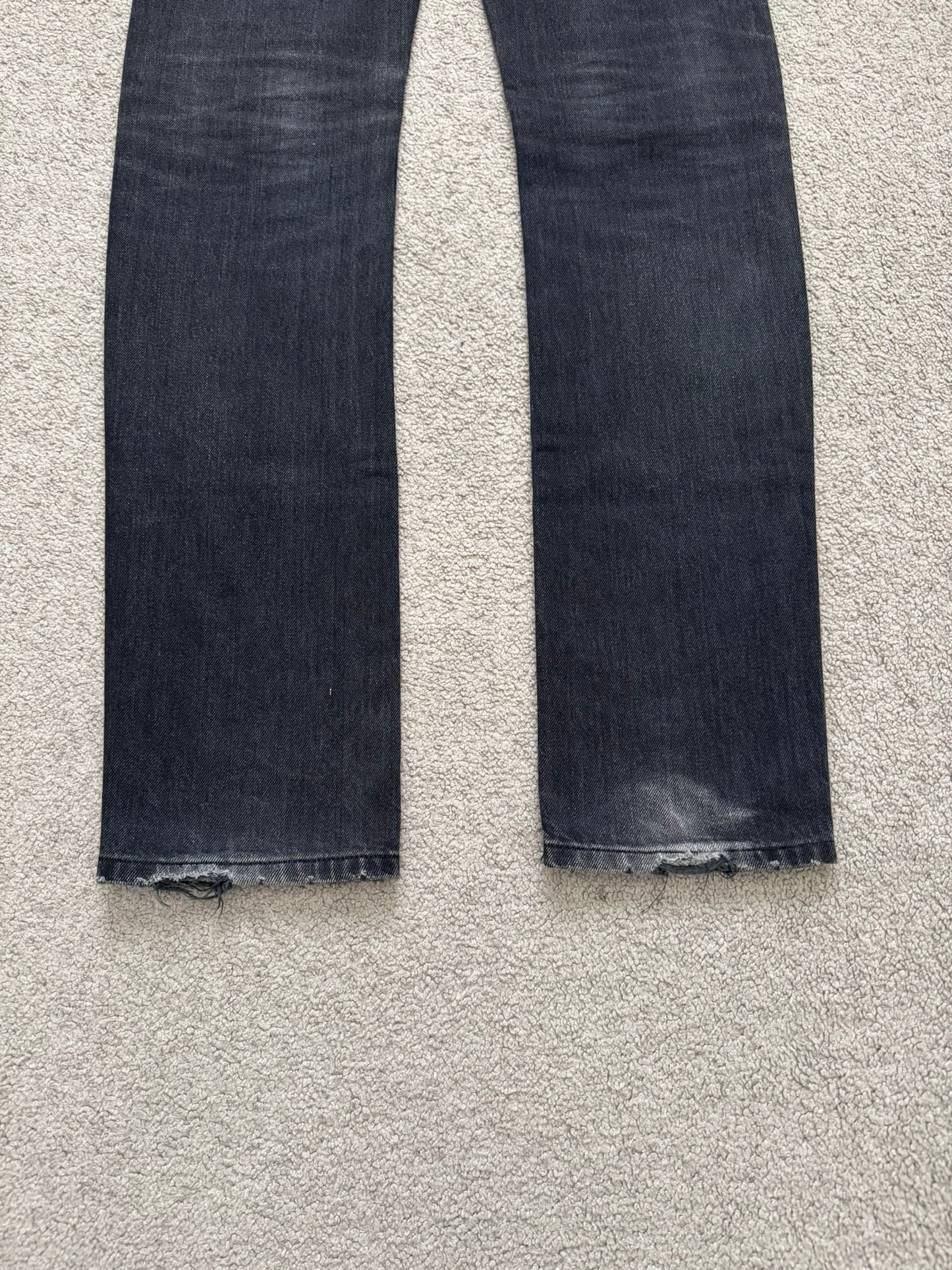 AW05 Dior Homme by Hedi Slimane "In The Morning" Faded Denim Jeans