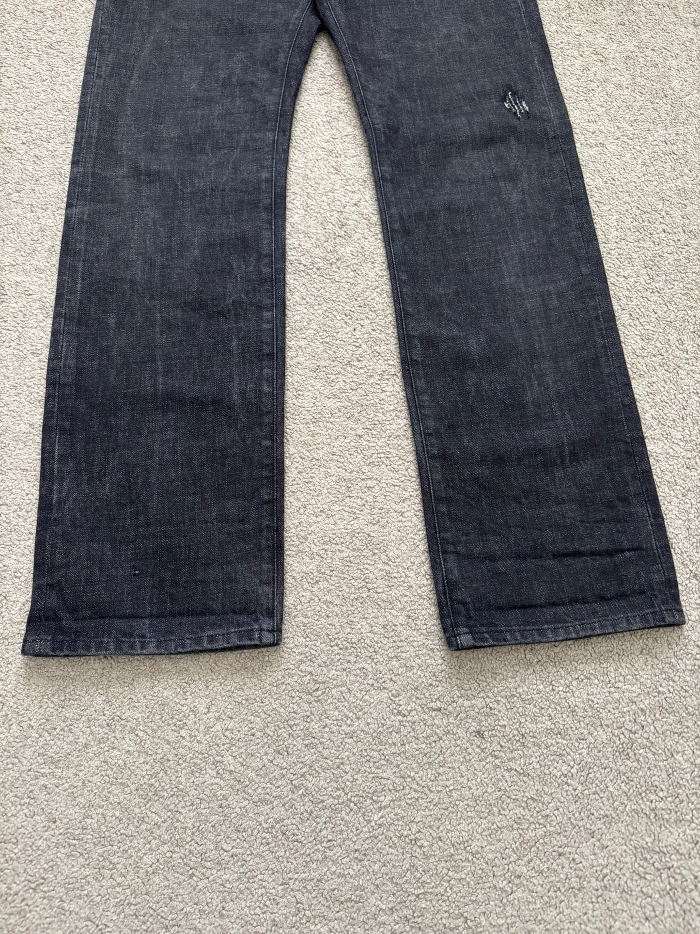 SS03 Dior Homme by Hedi Slimane MIJ Black Clawmark Denim Jeans