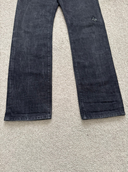 SS03 Dior Homme by Hedi Slimane MIJ Black Clawmark Denim Jeans