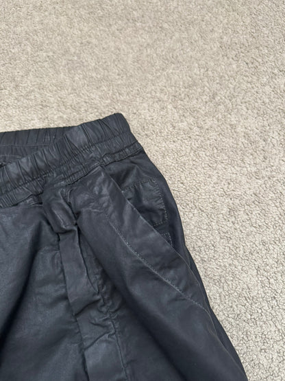 SS14 Rick Owens DRKSHDW Black Mineral Waxed Memphis Cargo Pants