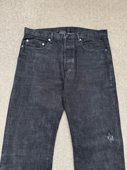 SS03 Dior Homme by Hedi Slimane MIJ Black Clawmark Denim Jeans