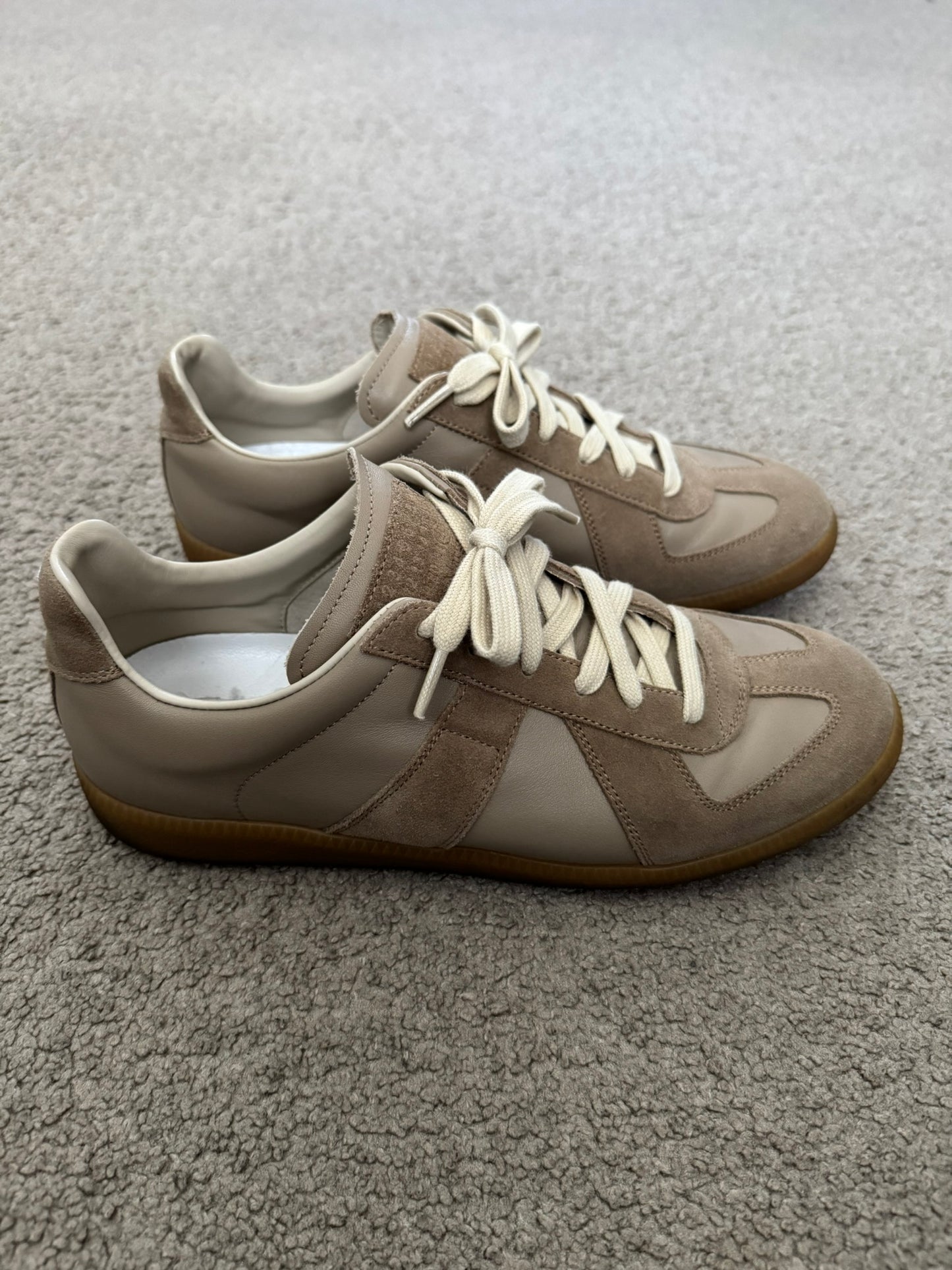 Maison Margiela Replica Beige/Tan/Gum GAT Low Top Sneakers