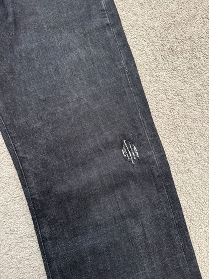 SS03 Dior Homme by Hedi Slimane MIJ Black Clawmark Denim Jeans