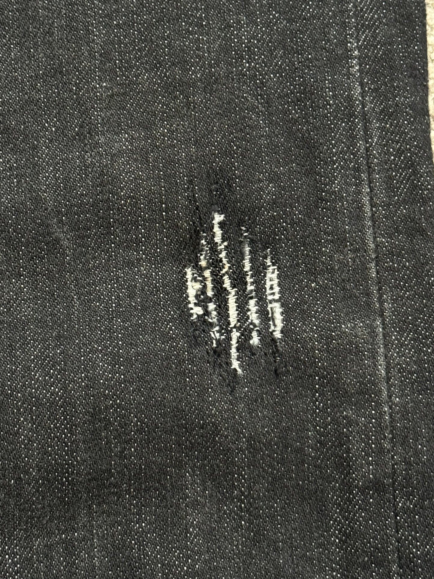 SS03 Dior Homme by Hedi Slimane MIJ Black Clawmark Denim Jeans