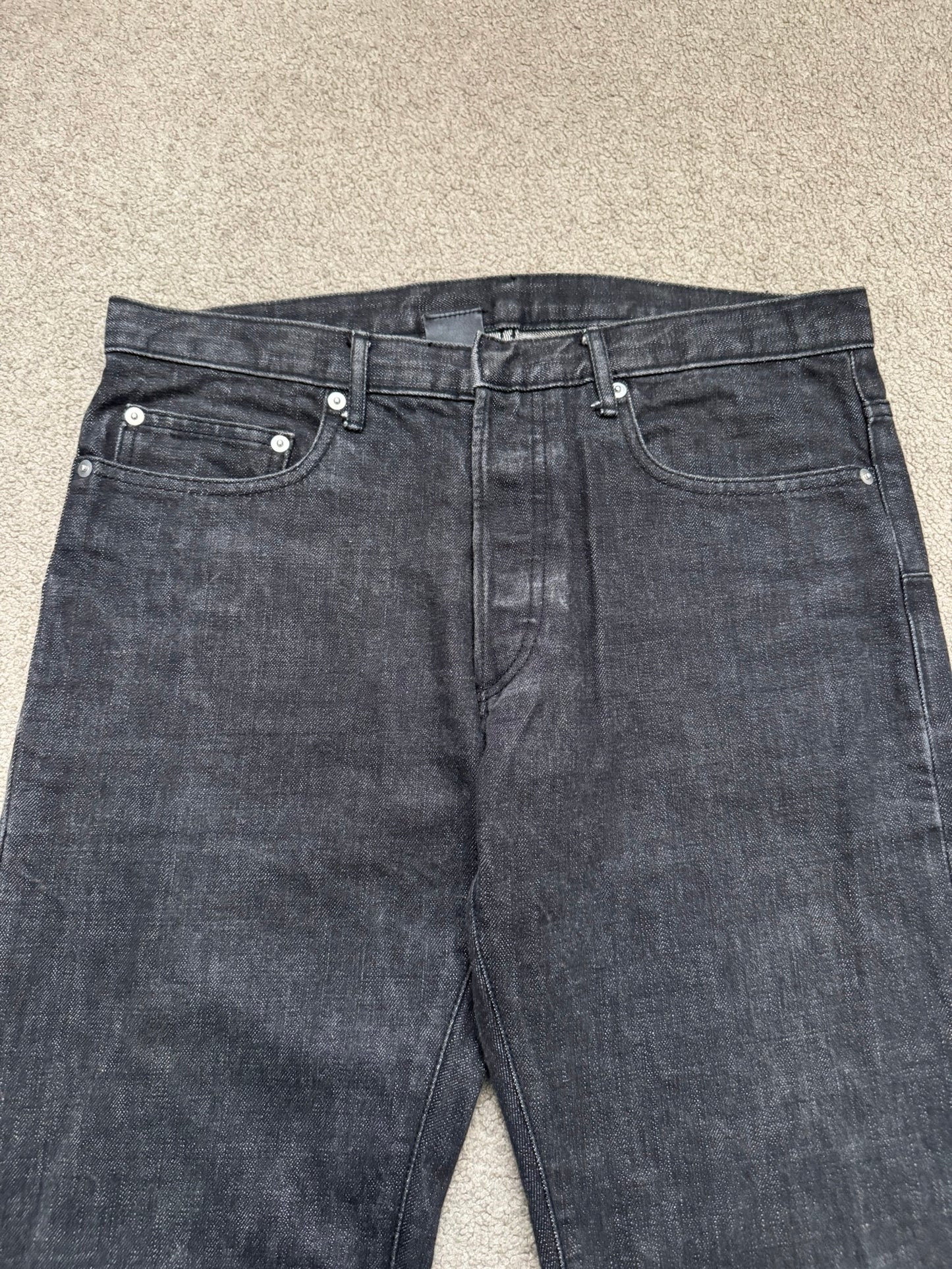 SS03 Dior Homme by Hedi Slimane MIJ Black Clawmark Denim Jeans