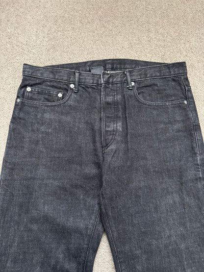 SS03 Dior Homme by Hedi Slimane MIJ Black Clawmark Denim Jeans