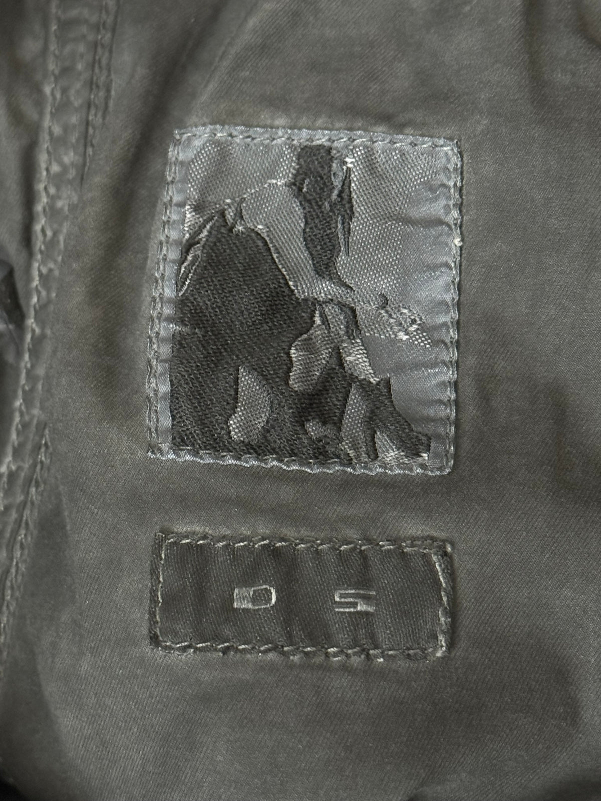 SS14 Rick Owens DRKSHDW Black Mineral Waxed Memphis Cargo Pants