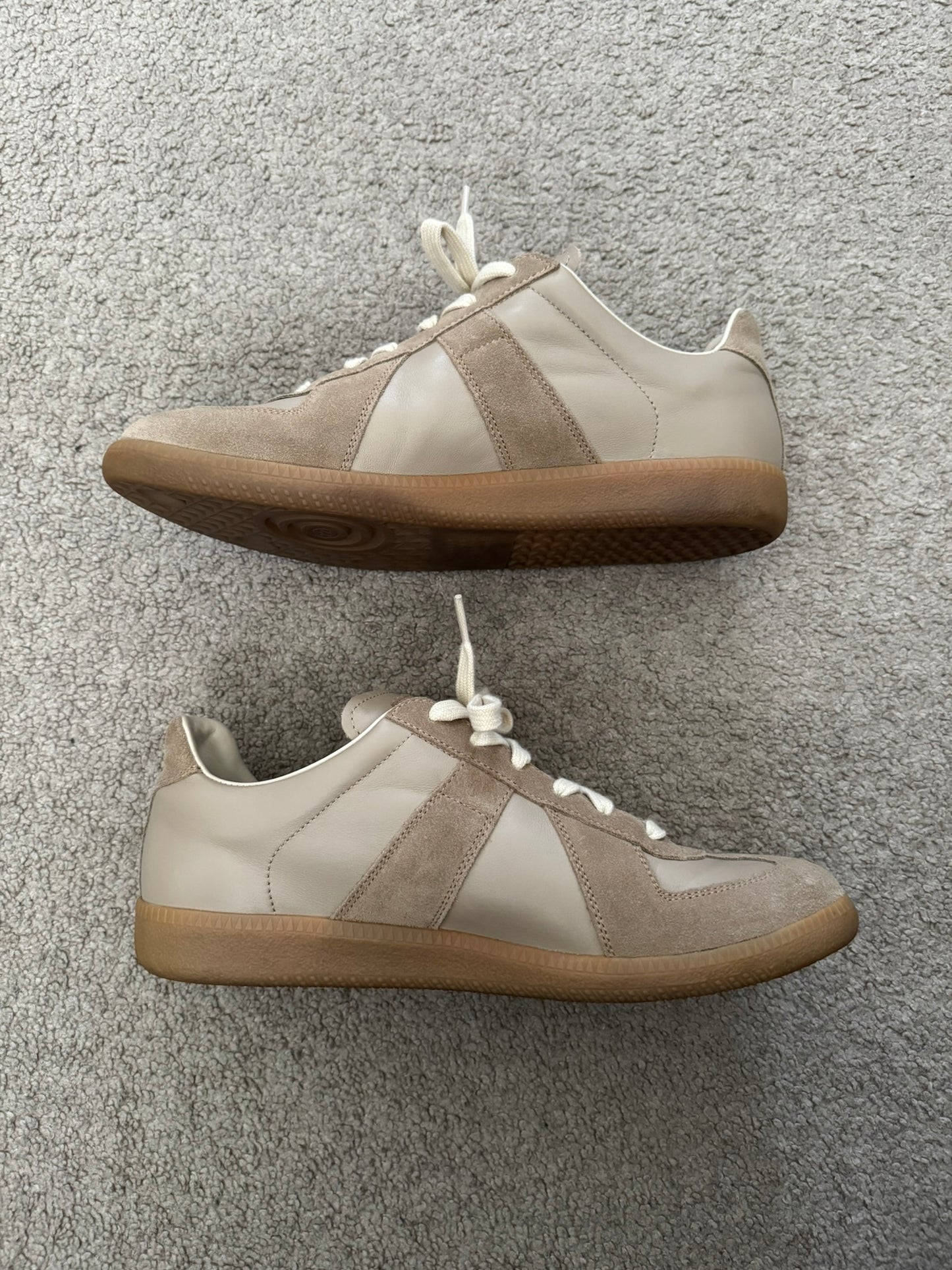 Maison Margiela Replica Beige/Tan/Gum GAT Low Top Sneakers