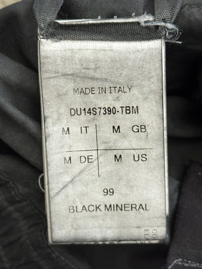 SS14 Rick Owens DRKSHDW Black Mineral Waxed Memphis Cargo Pants
