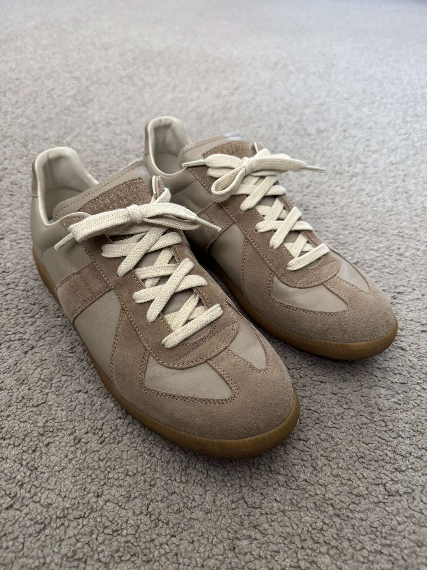 Maison Margiela Replica Beige/Tan/Gum GAT Low Top Sneakers