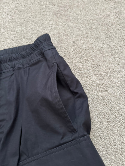 FW17 Rick Owens DRKSHDW "Glitter" Black Cargo Pods Shorts