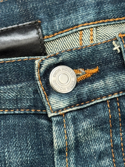 AW08 Dior Homme by Kris Van Assche "Day Off" Faded Blue Denim Jeans