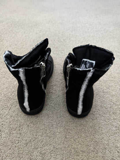 FW21 Rick Owens DRKSHDW Triple Black Nylon Ramones Sneakers