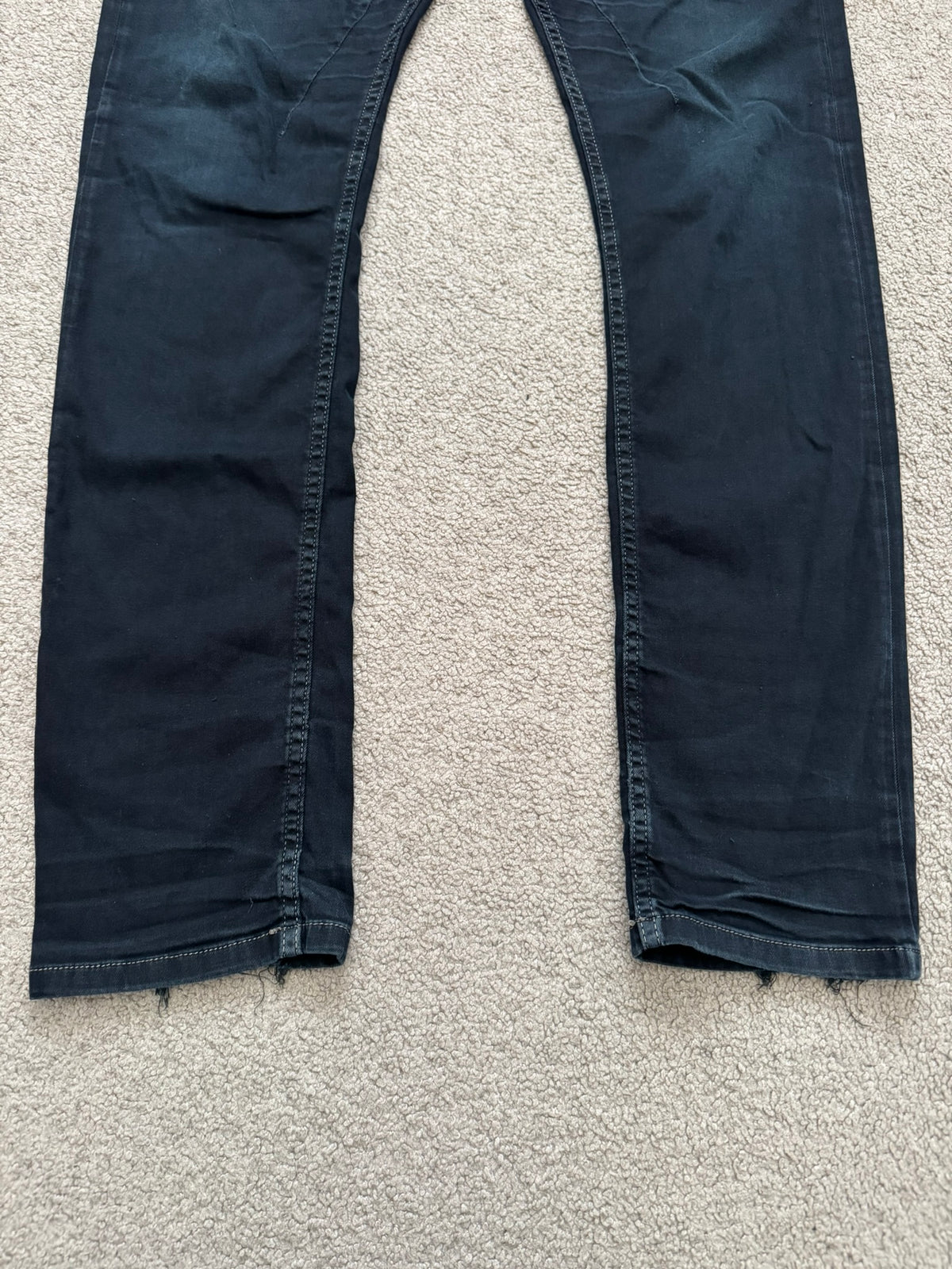 FW15 Rick Owens DRKSHDW Black Washed Torrence Cut Denim Jeans