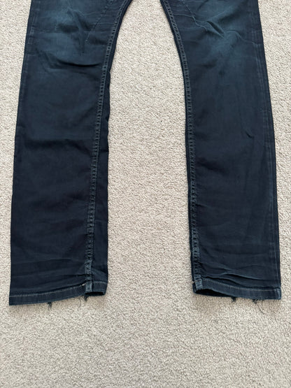 FW15 Rick Owens DRKSHDW Black Washed Torrence Cut Denim Jeans