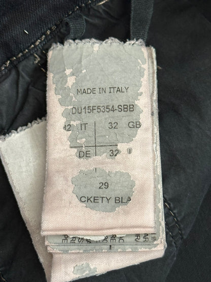 FW15 Rick Owens DRKSHDW Black Washed Torrence Cut Denim Jeans