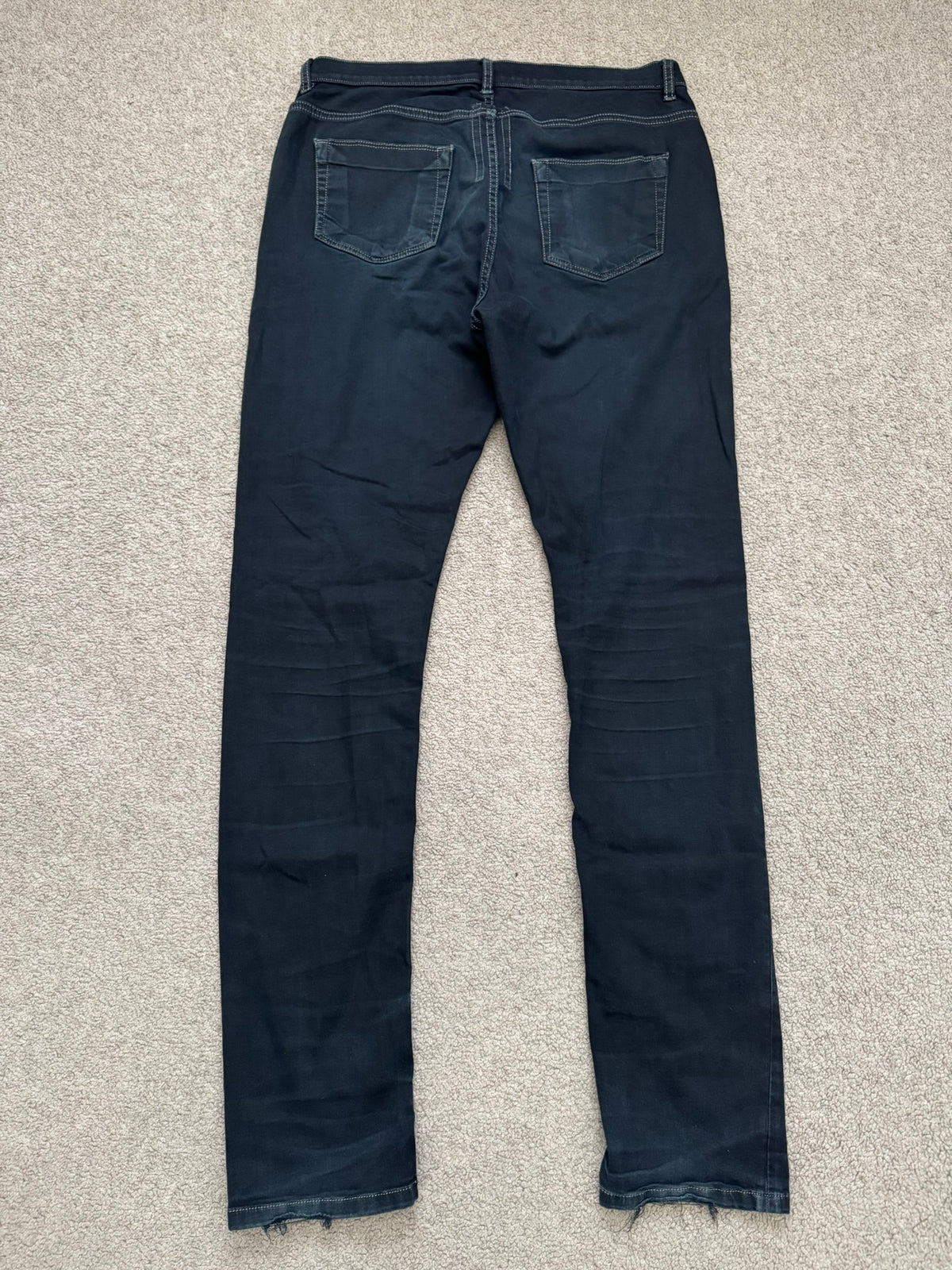 FW15 Rick Owens DRKSHDW Black Washed Torrence Cut Denim Jeans