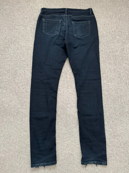 FW15 Rick Owens DRKSHDW Black Washed Torrence Cut Denim Jeans