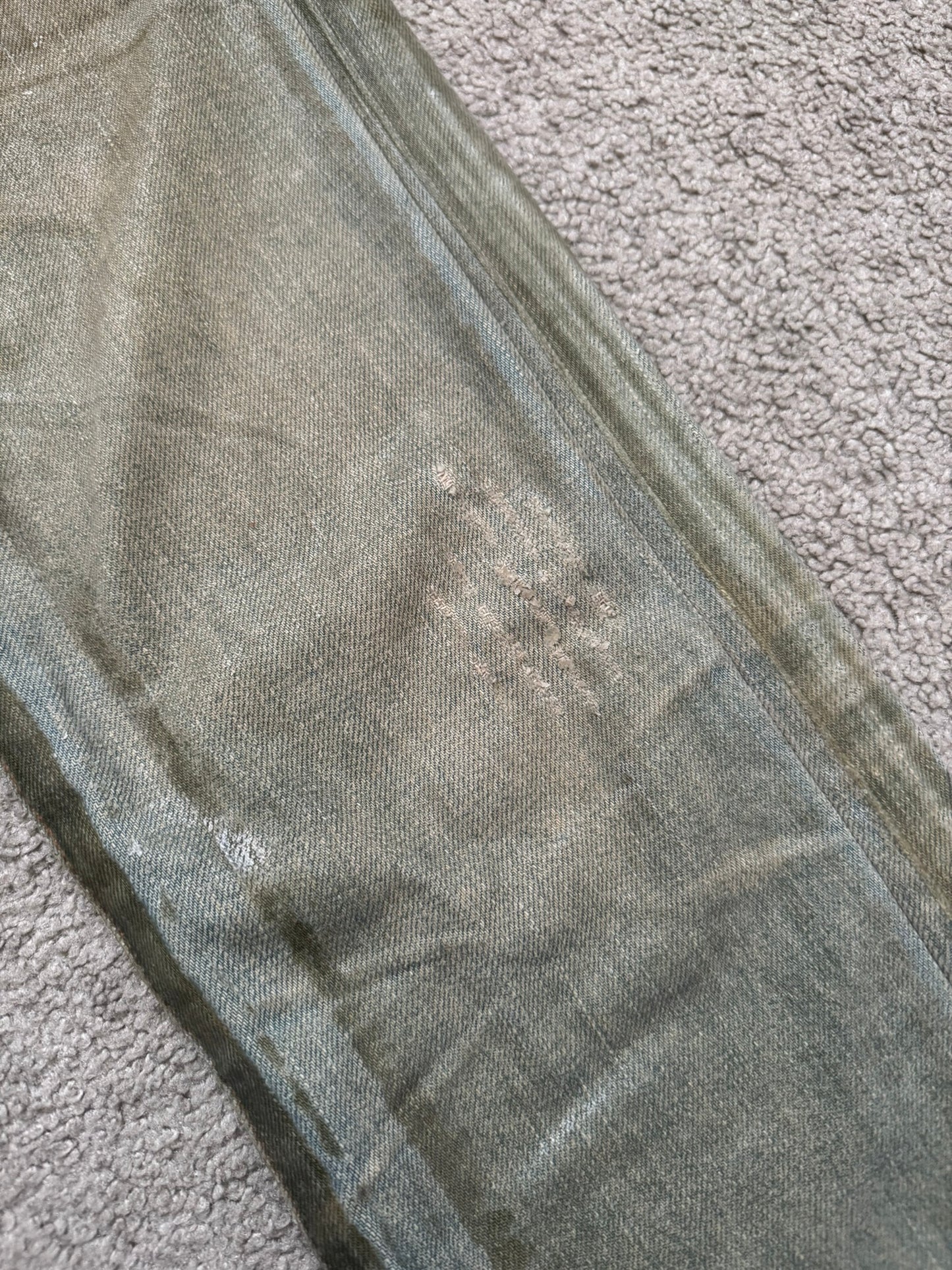 SS04 Dior Homme by Hedi Slimane “Bleu Claire” Waxed Denim Jeans