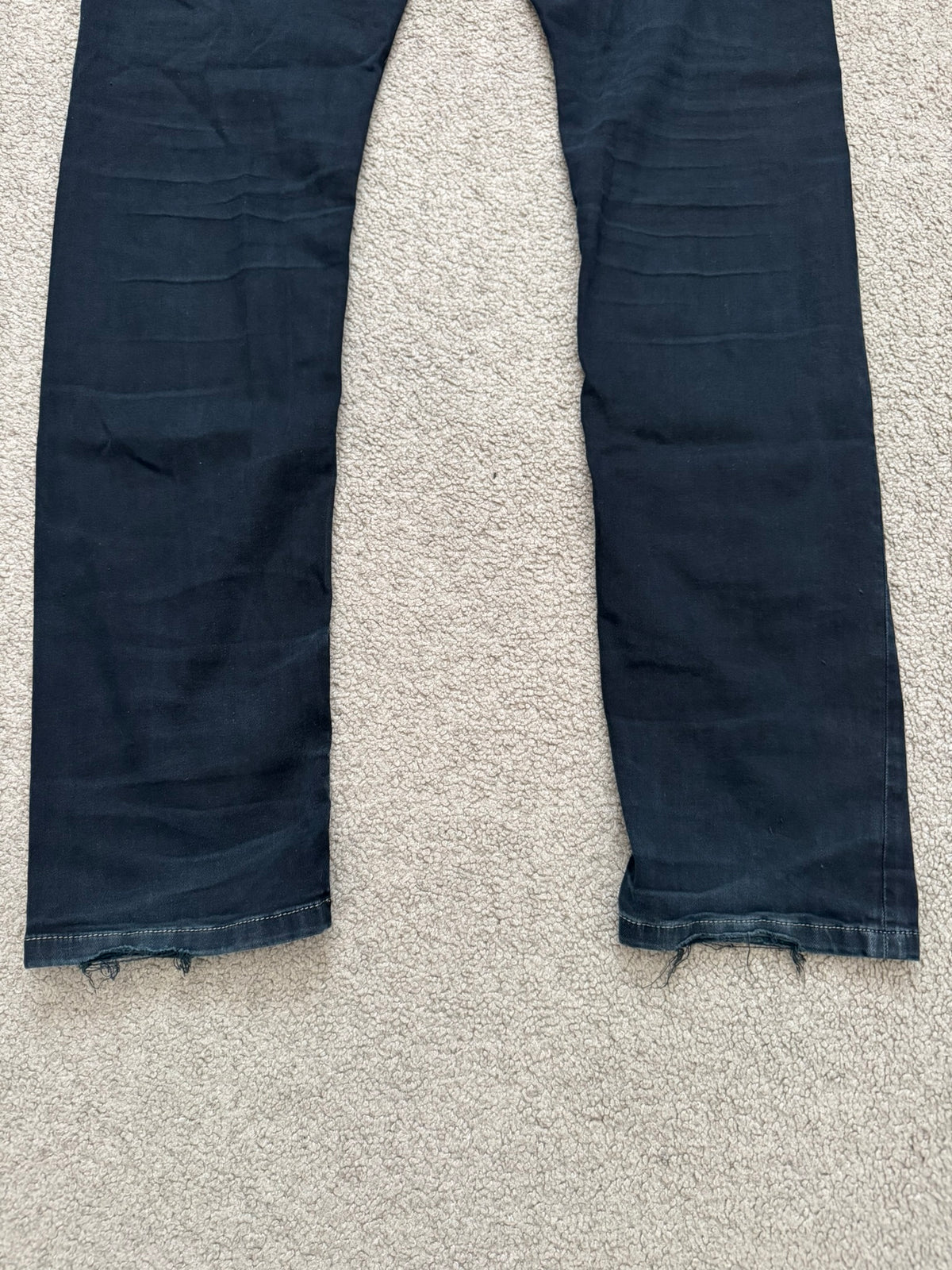 FW15 Rick Owens DRKSHDW Black Washed Torrence Cut Denim Jeans