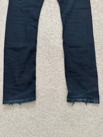 FW15 Rick Owens DRKSHDW Black Washed Torrence Cut Denim Jeans