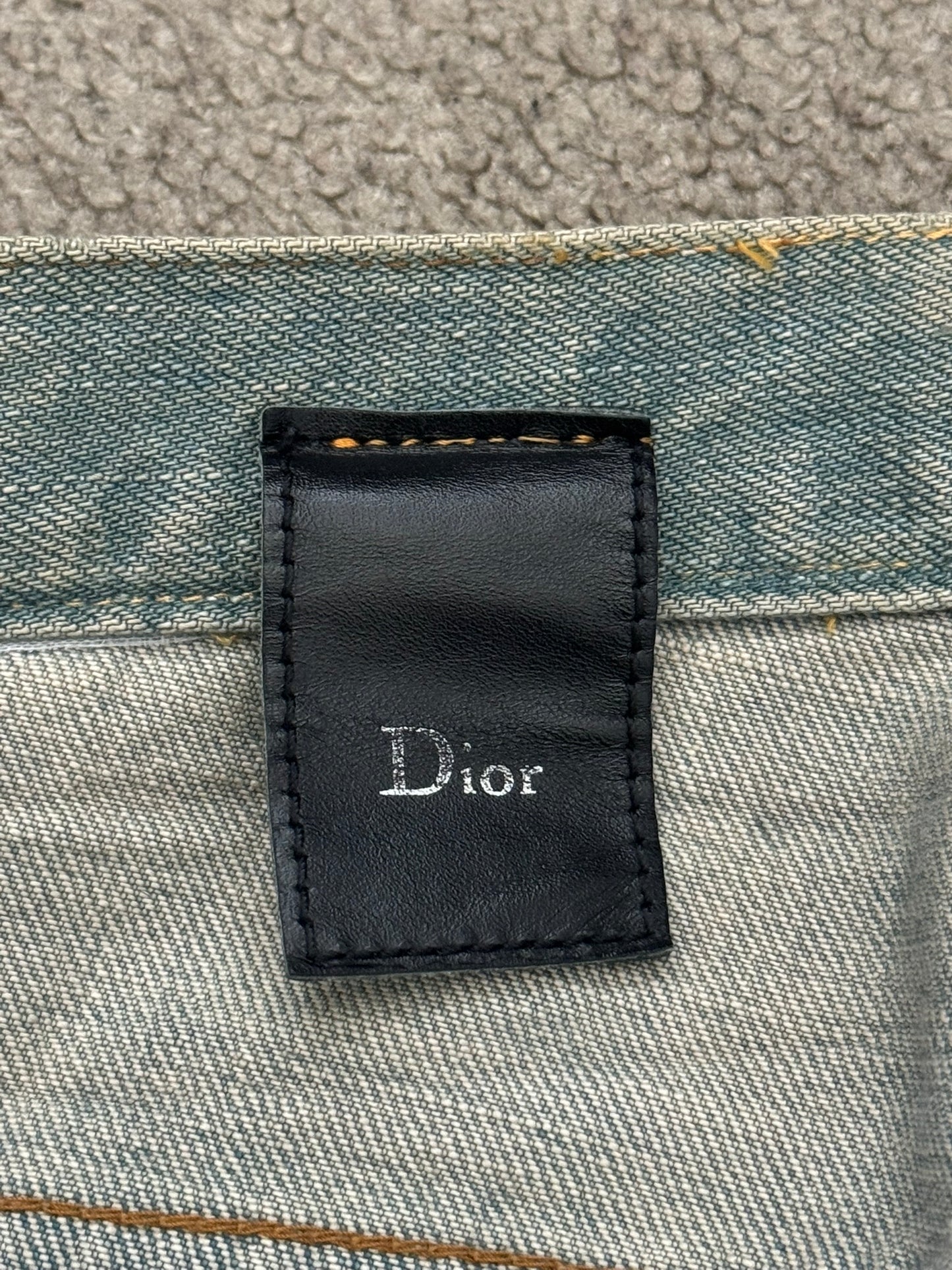 SS04 Dior Homme by Hedi Slimane “Bleu Claire” Waxed Denim Jeans