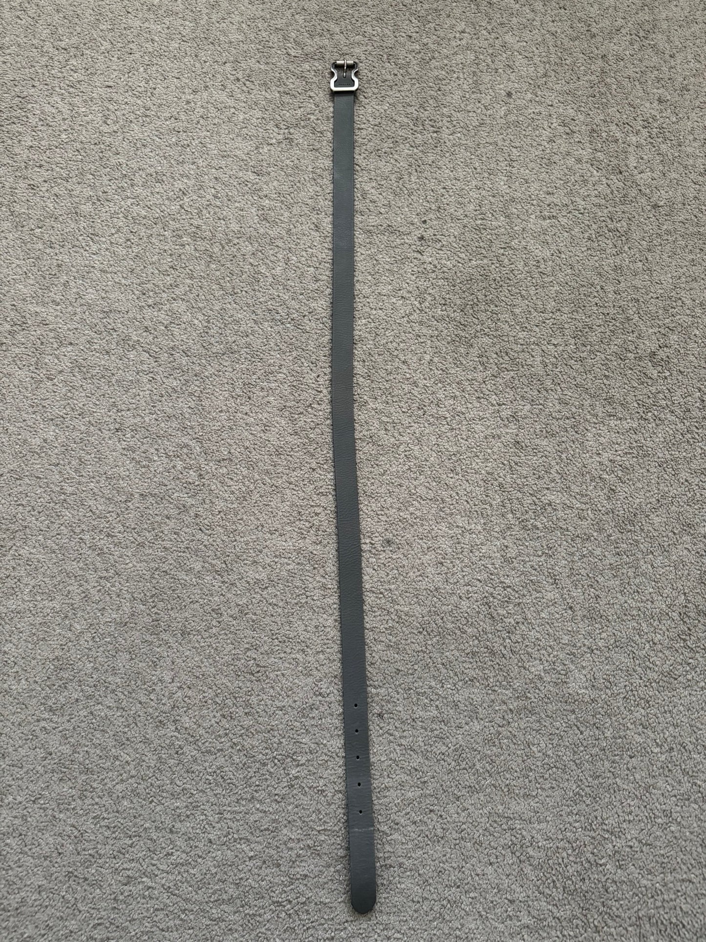 Maison Margiela Grey Leather Conway Buckle Belt