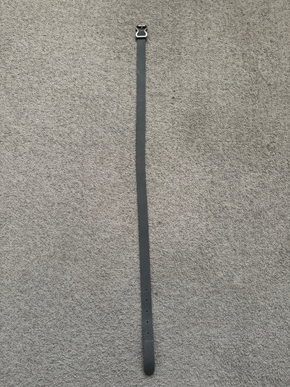 Maison Margiela Grey Leather Conway Buckle Belt